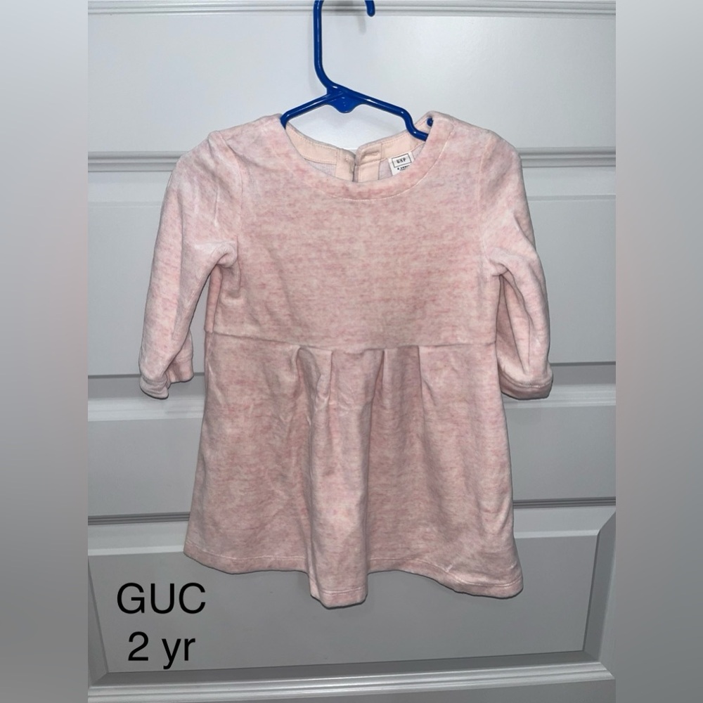Velvet/velour pink Gap dress